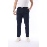 Erkek Pileli Mevsimlik Pantolon Likralı Kumaş Lacivert - Slim Fit & Normal Bel