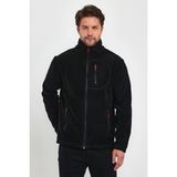 Erkek Polar Tam Fermuarlı 3 Cepli Outdoor Polar Ceket Tactical Flecee POLAR-GNS (Siyah, 2XL)