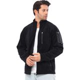 Erkek Polar Tam Fermuarlı 4 Cepli Outdoor Polar Ceket Tactical Flecee - Small (36) - 010 - Siyah