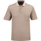 Erkek Polo Yaka Cepli Klasik Kalıp Tişört - 5114 (BEJ, 2XL)