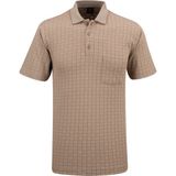 Erkek Polo Yaka Cepli Klasik Kalıp Tişört - 5117 (BEJ, XL)