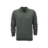 Erkek Polo Yaka Cepli Sweatshirt 6857 BGL-ST04024
