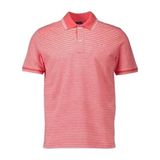 Erkek Polo Yaka Çizgili Kısa Kollu Pamuklu Kırmızı Beyaz Polo Yaka T-Shirt 25411226-123