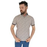 Erkek Polo Yaka Dijital Baskılı Tişört Waffle 2373 BGL-ST02795