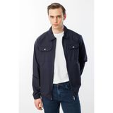 Erkek Polo Yaka Göğsü Cepli Mont K.lacivert - XL