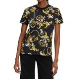Erkek Polo Yaka Logo Baskılı Kısa Kollu Beyaz-Siyah Polo Yaka T-Shirt 78GAG6R0JS459-L02
