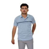 Erkek Polo Yaka Pano Çizgili Tişört T273 BGL-ST04592 MAVİ XL