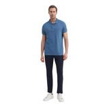 Erkek Polo Yaka Slim Fit Pike Düz Pamuklu Tişört