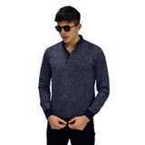 Erkek Polo Yaka Sweatshirt R2255 BGL-ST03201 LACİVERT M