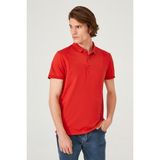 Erkek Polo Yaka T-Shirt - 3XL - Kırmızı