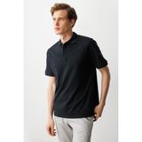Erkek Polo Yaka T-Shirt Füme - XL