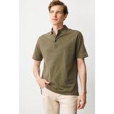 Erkek Polo Yaka T-Shirt Haki - XL