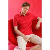 Erkek Polo Yaka T-Shirt Kırmızı - XL