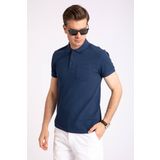 Erkek Polo Yaka T-Shirt Lacivert