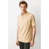 Erkek Polo Yaka T-Shirt Sarı - 3XL