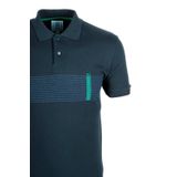 Erkek Polo Yaka Tişört Baskılı Lacivert%100 Pamuk Slim Fit T-shirt NCS JEANS 1124 LACİVERT S
