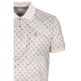 Erkek Polo Yaka Tişört Bej Slim Fit Ribanalı Kol Pamuklu Baskılı T-shirt NCS JEANS 1252 BEJ M