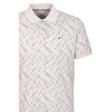 Erkek Polo Yaka Tişört Bej Slim Fit Ribanalı Kol Pamuklu Baskılı T-shirt NCS JEANS 1254 BEJ M