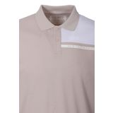 Erkek Polo Yaka Tişört Bej%100 Pamuk Slim Fit Ribanalı Kol T-shirt NCS JEANS 1164 BEJ L