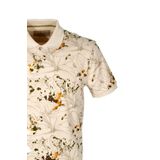 Erkek Polo Yaka Tişört Desenli Bej%100 Pamuk Slim Fit T-shirt NCS JEANS 1191 BEJ XL