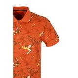 Erkek Polo Yaka Tişört Desenli Kiremit%100 Pamuk Slim Fit T-shirt NCS JEANS 1191 KİREMİT 2XL