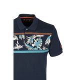 Erkek Polo Yaka Tişört Desenli Lacivert%100 Pamuk Slim Fit T-shirt NCS JEANS 1179 LACİVERT S
