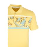 Erkek Polo Yaka Tişört Desenli Sarı%100 Pamuk Slim Fit T-shirt NCS JEANS 1179 SARI S
