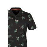Erkek Polo Yaka Tişört Desenli Siyah%100 Pamuk Slim Fit T-shirt NCS JEANS 1202 SİYAH L