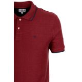 Erkek Polo Yaka Tişört Dokulu Bordo%100 Pamuk Slim Fit T-shirt NCS JEANS 1134 BORDO 2XL