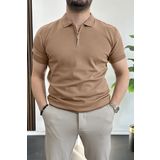 Erkek Polo Yaka Tişört Kahverengi Edw261