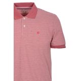 Erkek Polo Yaka Tişört Nar Çiceği Dokulu%100 Pamuk Slim Fit Ribanalı Kol T-shirt NCS JEANS 1247 NAR ÇİÇEĞİ S