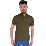 Erkek Polo Yaka Tişört R2180 BGL-ST02787 HAKİ XL