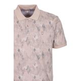 Erkek Polo Yaka Tişört Vizon Slim Fit Ribanalı Kol Pamuklu Baskılı T-shirt NCS JEANS 1251 VİZON S