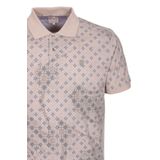 Erkek Polo Yaka Tişört Vizon Slim Fit Ribanalı Kol Pamuklu Baskılı T-shirt NCS JEANS 1252 VİZON S