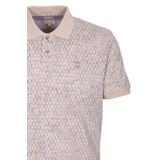 Erkek Polo Yaka Tişört Vizon Slim Fit Ribanalı Kol Pamuklu Baskılı T-shirt NCS JEANS 1253 VİZON 2XL
