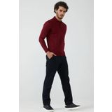 Erkek Polo Yaka Triko Kazak - Bordo