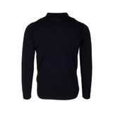 Erkek Polo Yaka Triko Lacivert Slim Fit Yarım Fermuarlı Balık Sırt Desenli Pamuklu Kazak NCS JEANS 3006 LACİVERT S