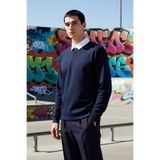 Erkek Polo Yaka Uzun Kol Oversize Kalıp Sweatshirt Fonksiyonel Dayanıklı Kaliteli Konforlu