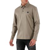 Erkek Polo Yaka Uzun Kollu Pamuklu Rahat Kesim Bej Polo Yaka T-Shirt 50523917-245