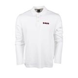 Erkek Polo Yaka Uzun Kollu Pamuklu Rahat Kesim Beyaz Polo Yaka T-Shirt 50504426-100