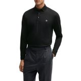 Erkek Polo Yaka Uzun Kollu Pamuklu Rahat Kesim Siyah1 Polo Yaka T-Shirt 50523917-002