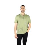 Erkek Polo Yaka Yaprak Desenli Kısa Kol Yeşil Polo Yaka T-Shirt 50536756-311