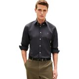 Erkek Poplin Solid Siyah Gömlek