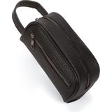 Erkek Portföy El Çantası Seyahat Traş Kozmetik Clutch Çanta - Siyah