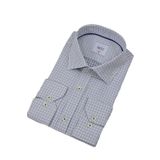 Erkek Puantiyeli Slim Fitt Uzun Kol Gömlek 2380 BGL-ST04375 GRİ S