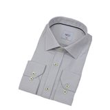 Erkek Puantiyeli Slim Fitt Uzun Kol Gömlek 2402 BGL-ST04385 GRİ S