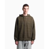 Erkek Rahat Kalıp Logo Detaylı Kapüşonlu Uzun Kollu Haki Sweatshirt EM006861 AF10013-FA080