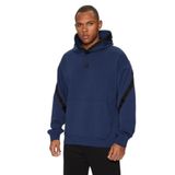 Erkek Rahat Kesim Kapüşonlu Pamuklu Uzun Kollu Lacivert Sweatshirt 50521429-407
