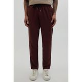Erkek Regular Fit Beli Lastikli Bağcıklı Jogger Kiremit Pantolon Rahat Kesim Yan Cepli