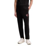 Erkek Regular Fit Beli ve Paçası Lastikli%100 Pamuklu Siyah Eşofman Altı LV04RE256G-UB1